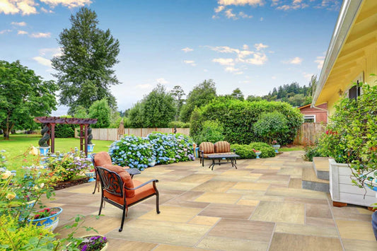 Colourful Sandstone Paving Slabs To Lit Up Your Outdoors
