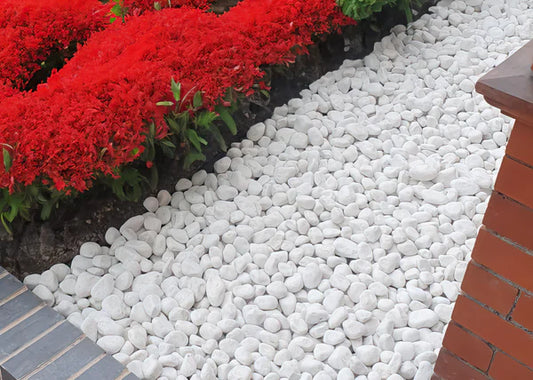 White Garden Pebbles