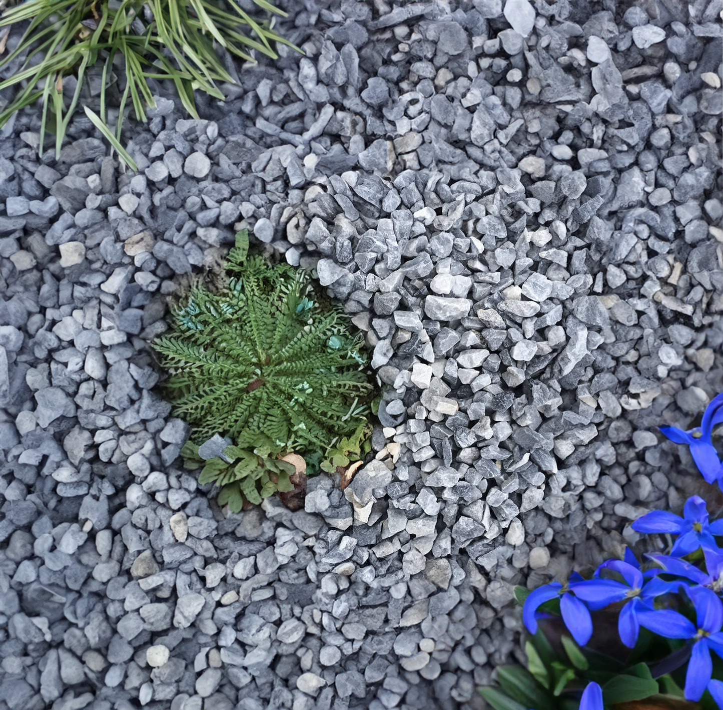 20mm Polar Blue Marble Chippings