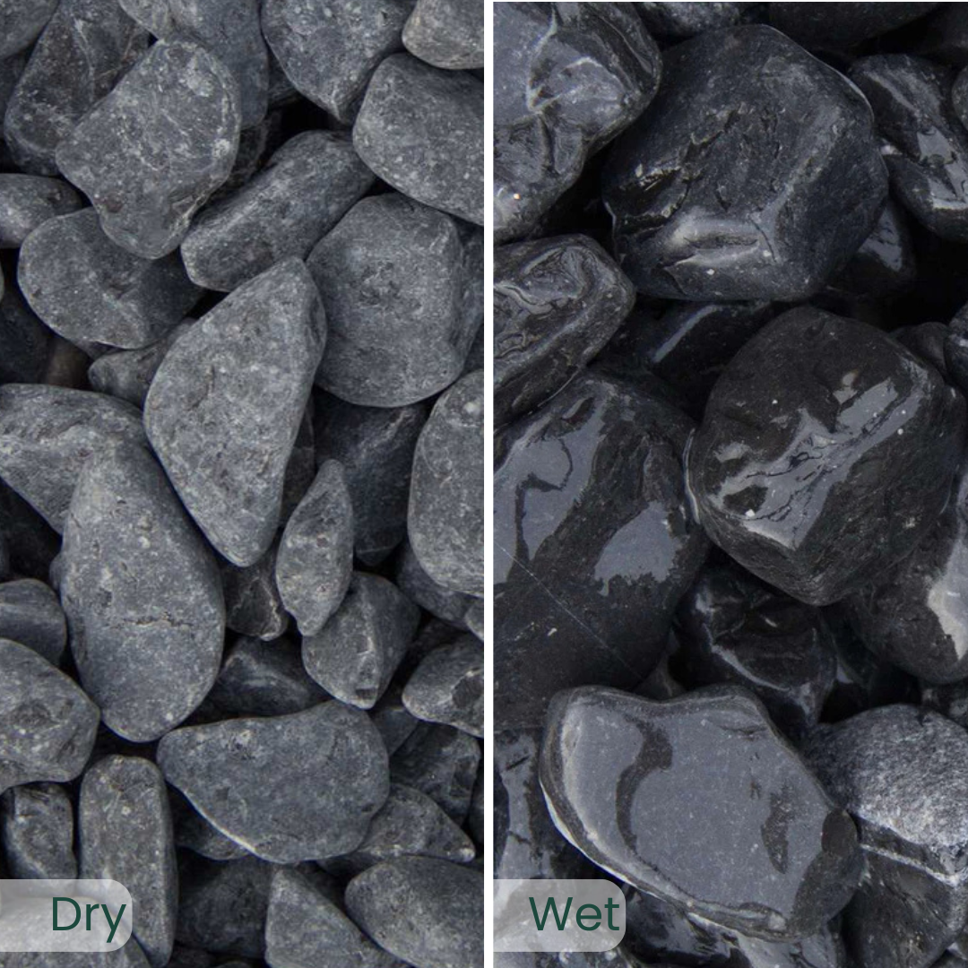 20-40mm Ebony Black Pebbles