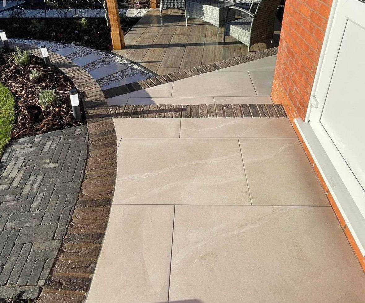 Kiara Ivory Porcelain Paving 600 x 900mm - Full Pack (40 Slabs / 21.6m2) CLEARANCE