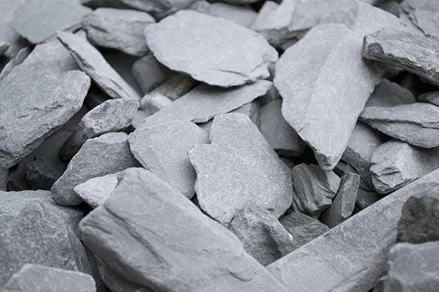 a pile of rocks sitting next to each other