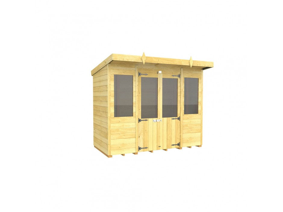 Pent Summer House Weather Resistant Durable Construction Light Storage