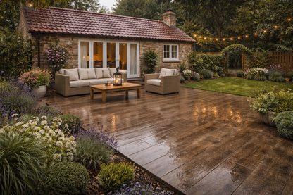 Brown Porcelain Paving Planks 300x1200x20mm (Arbora Brown)