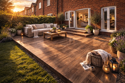 Brown Porcelain Paving Planks 300x1200x20mm (Arbora Brown)