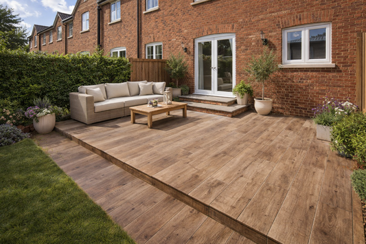 Brown Porcelain Paving Planks 300x1200x20mm (Arbora Brown)