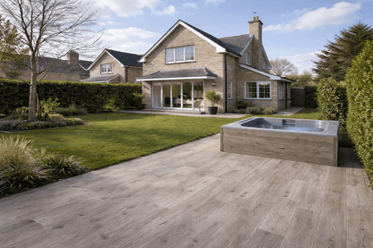 Grey Porcelain Paving Planks 300x1200x20mm (Arbora Grey)