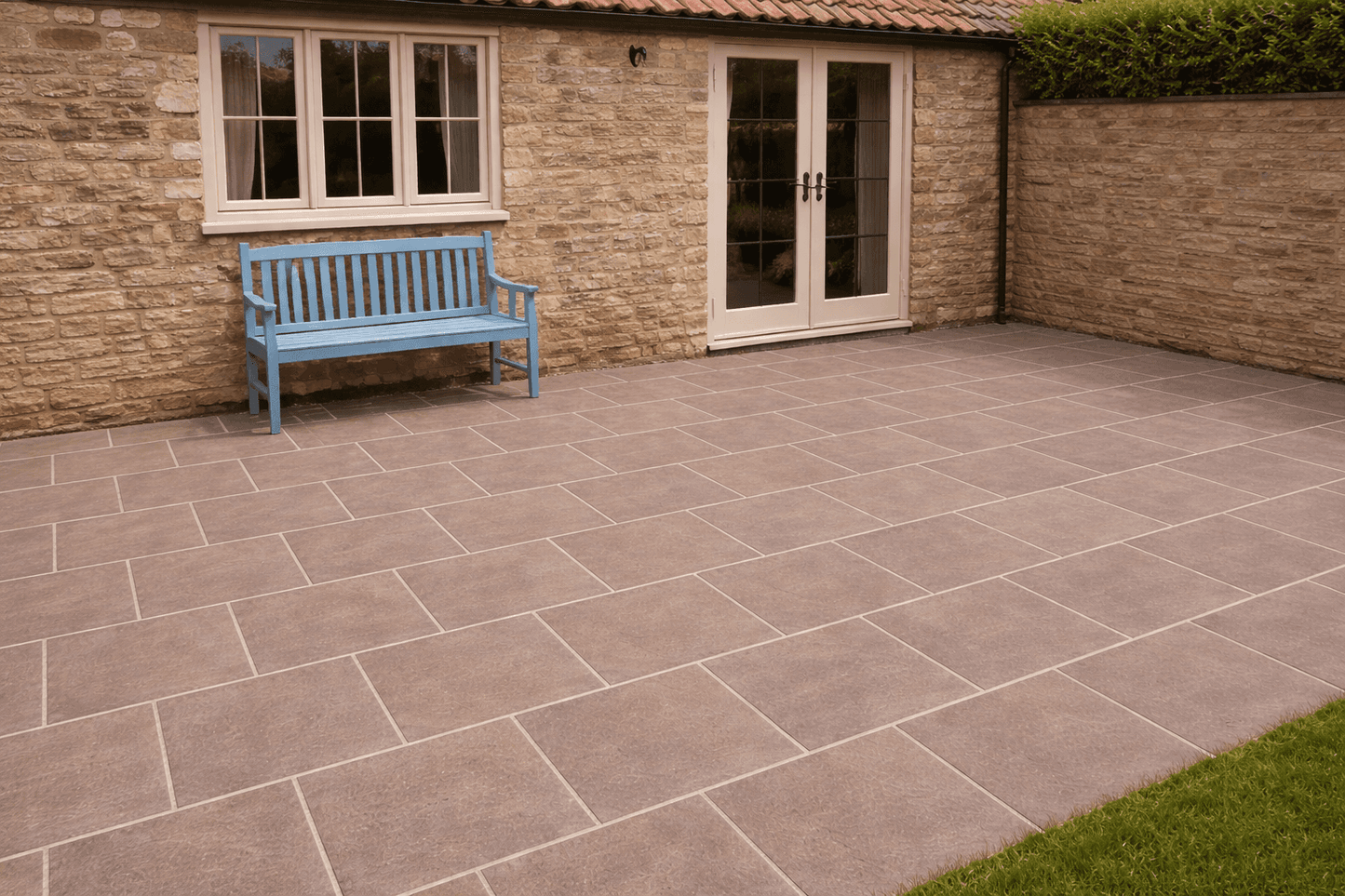CLEARANCE Brown Sandstone Paving 290x290x22mm (Autumn Brown)