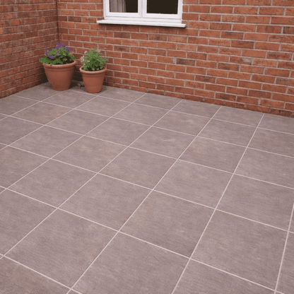 CLEARANCE Brown Sandstone Paving 290x290x22mm (Autumn Brown)