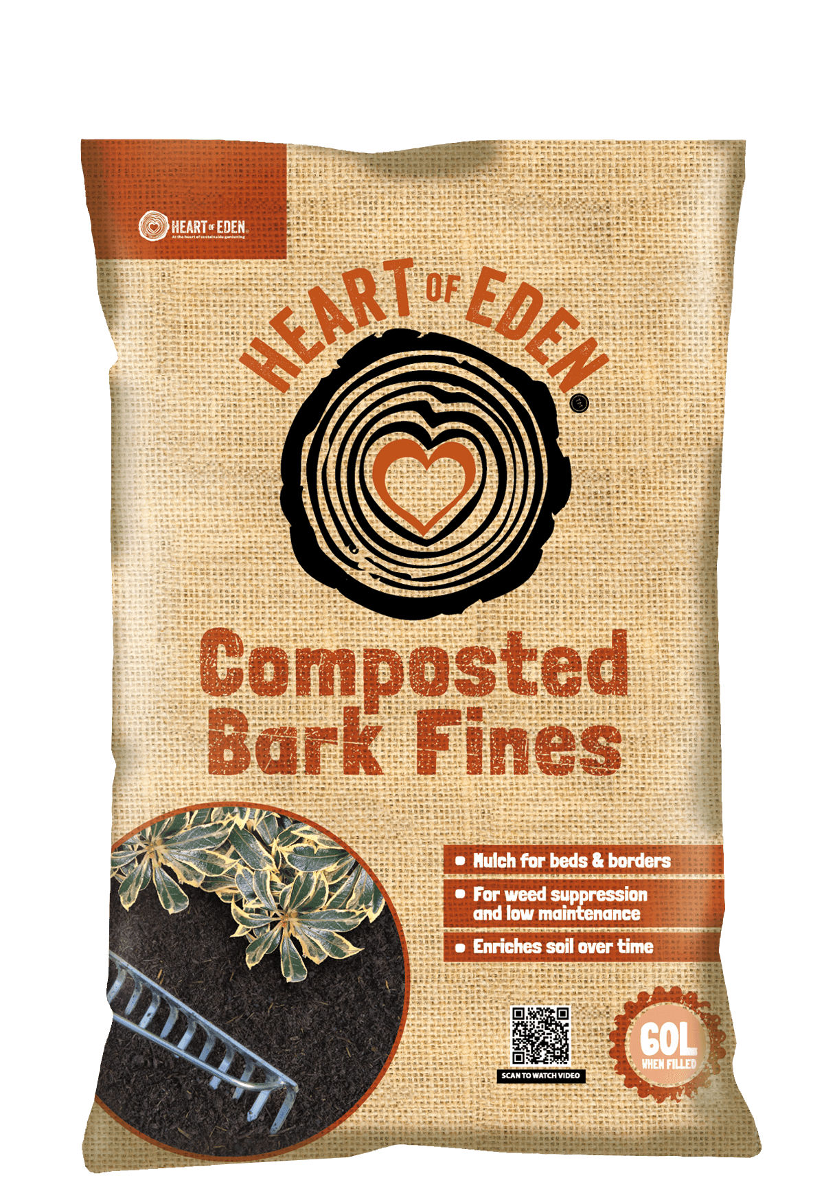 Fine Composted Bark by Heart of Eden