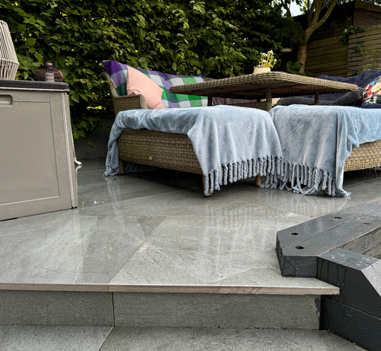 CLEARANCE Blue Porcelain Paving 600x900x20mm (Britstone Ocean)