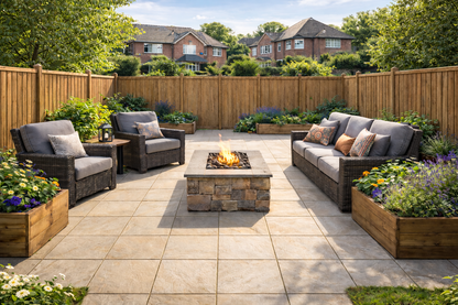 CLEARANCE Buff Sandstone Paving 290x290x22mm (Buff Sandstone)