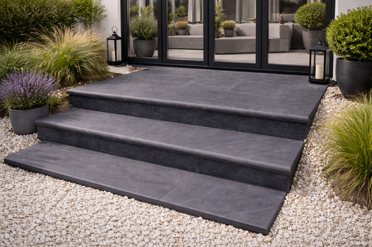 Black Bullnose Steps 350x1000x20mm