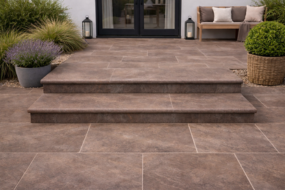 Brown Bullnose Steps 350x1000x40mm (Autumn Brown)