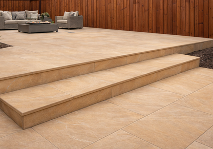 Beige Bullnose Steps 350x1000x40mm (Buff)