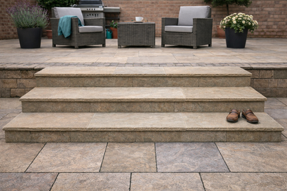 Green Bullnose Steps 350x1000x40mm (Raj Green)