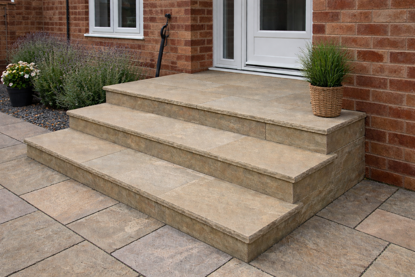 Green Bullnose Steps 350x1000x40mm (Raj Green)