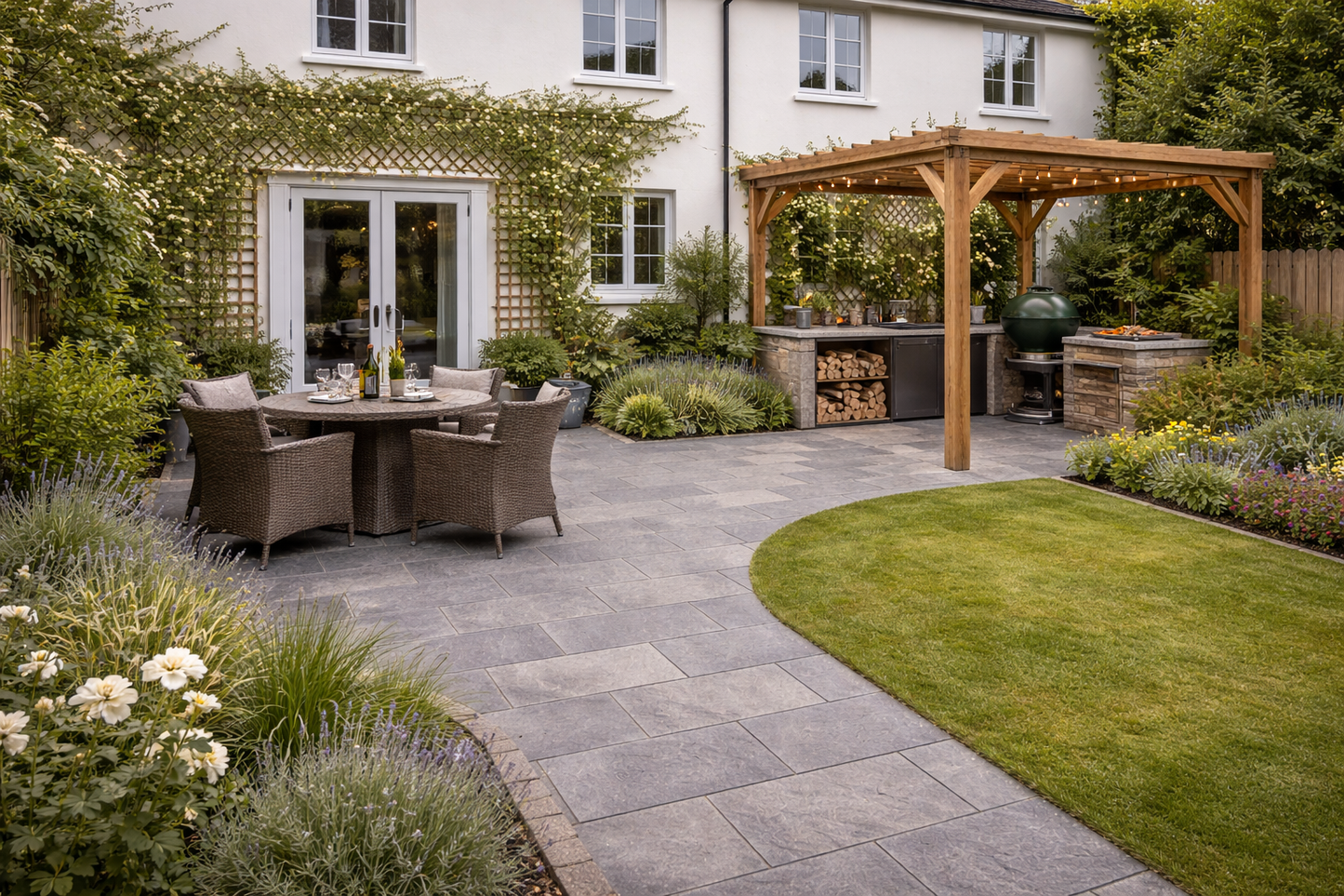 CLEARANCE Grey Porcelain Paving 400x800x20mm (Carmen Grey)