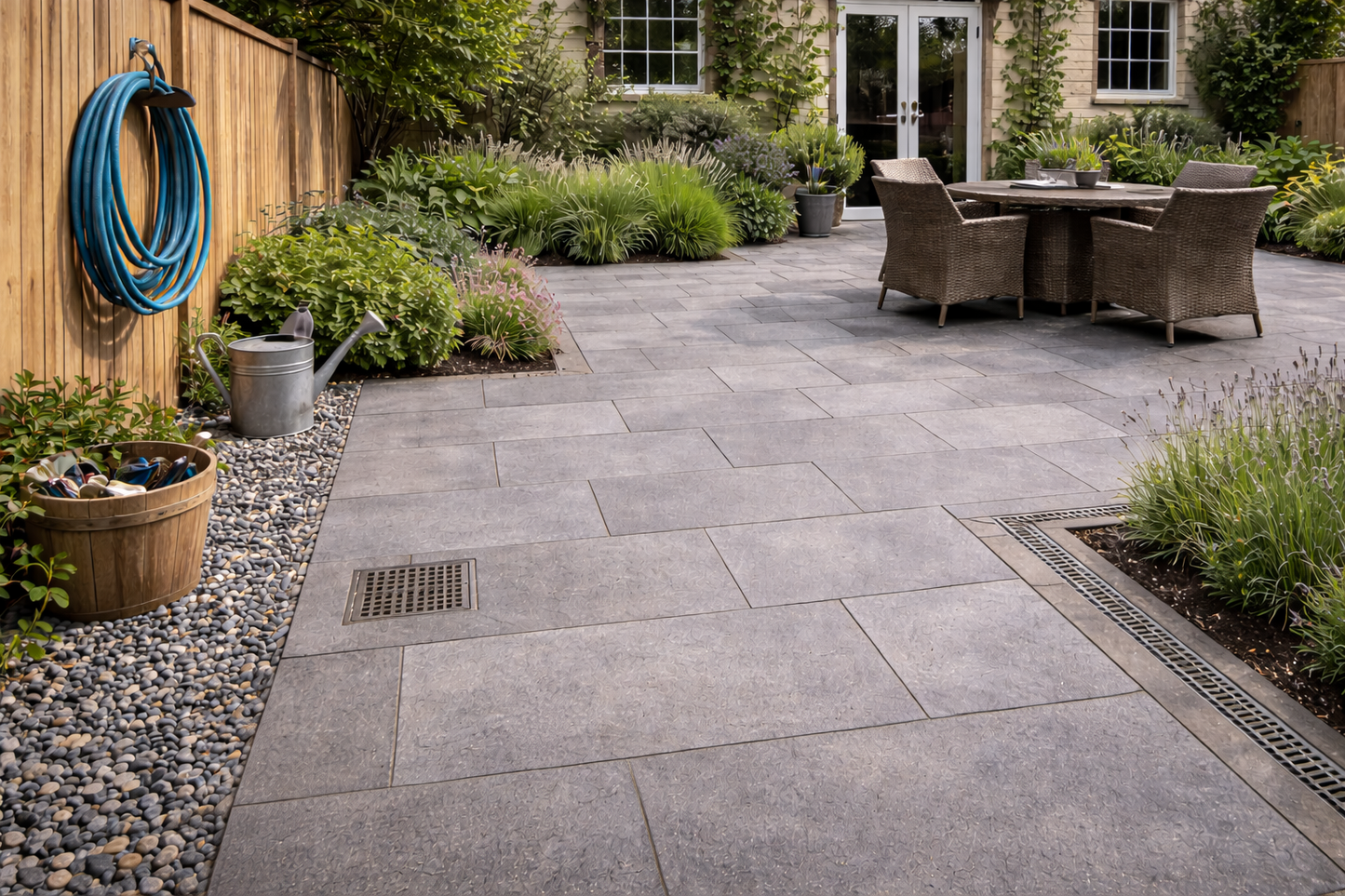CLEARANCE Grey Porcelain Paving 400x800x20mm (Carmen Grey)