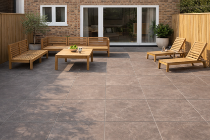 Dark Grey Porcelain Paving 900x900x20mm (Cintra Dark Grey)