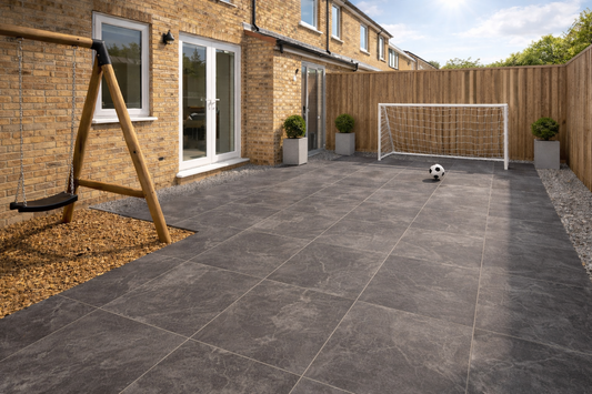 Dark Grey Porcelain Paving 900x900x20mm (Cintra Dark Grey)