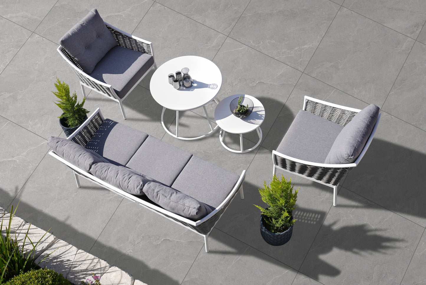 Light Grey Porcelain Paving 900x900x20mm (Cintra Light Grey)