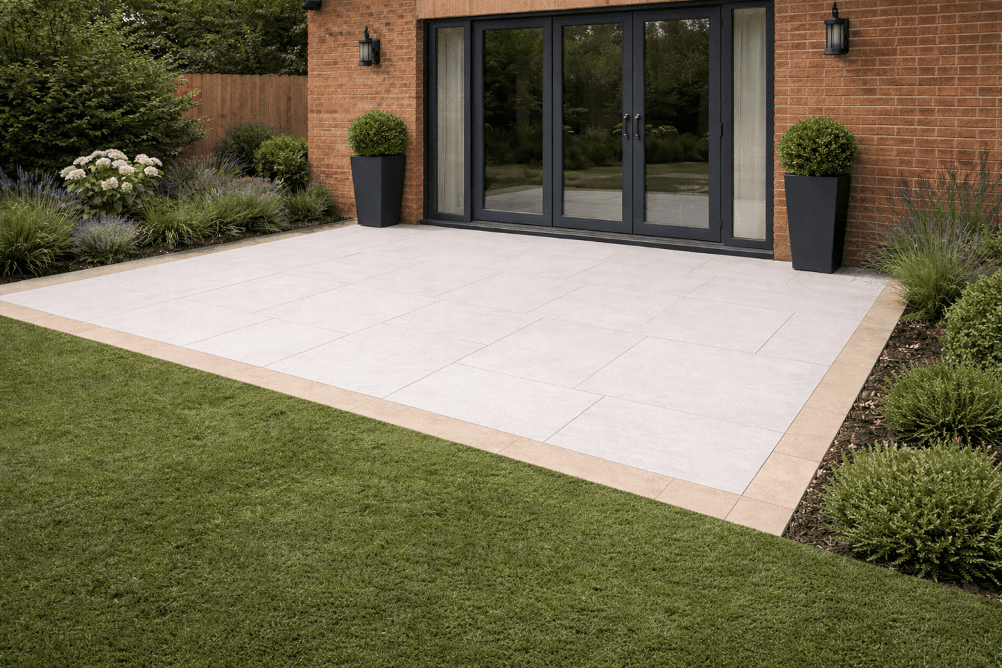 Beige Porcelain Paving Edgings 150x900x20mm (Edgings Almond)