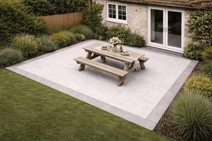 Grey Porcelain Paving Edgings 150x900x20mm (Edgings Ancient Grey)