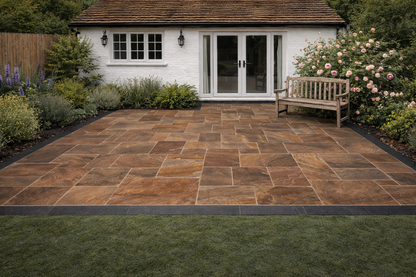 Black Porcelain Paving Edgings 150x900x20mm (Edgings Fantasy)