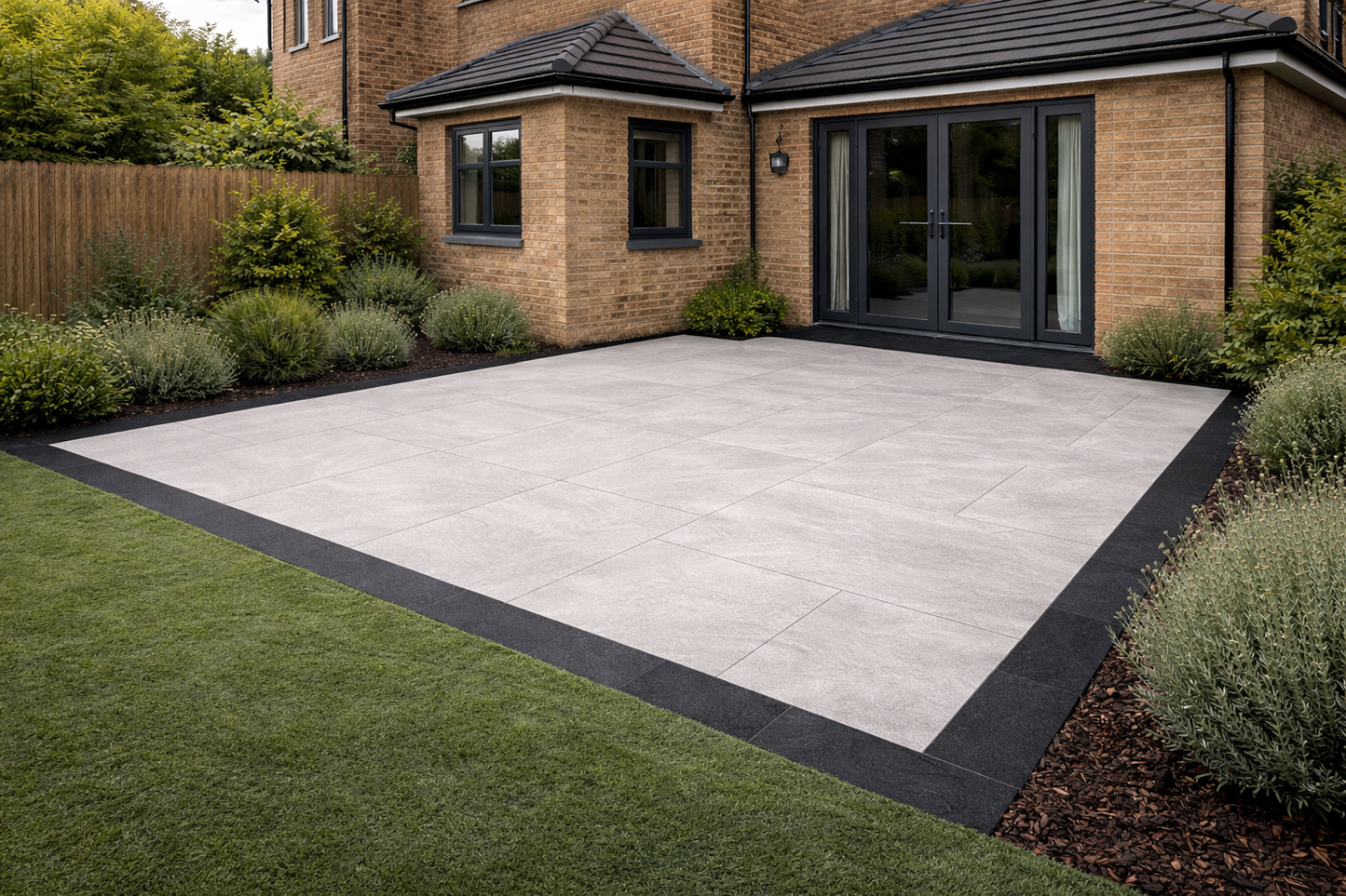 Black Porcelain Paving Edgings 150x900x20mm (Edgings Fantasy)