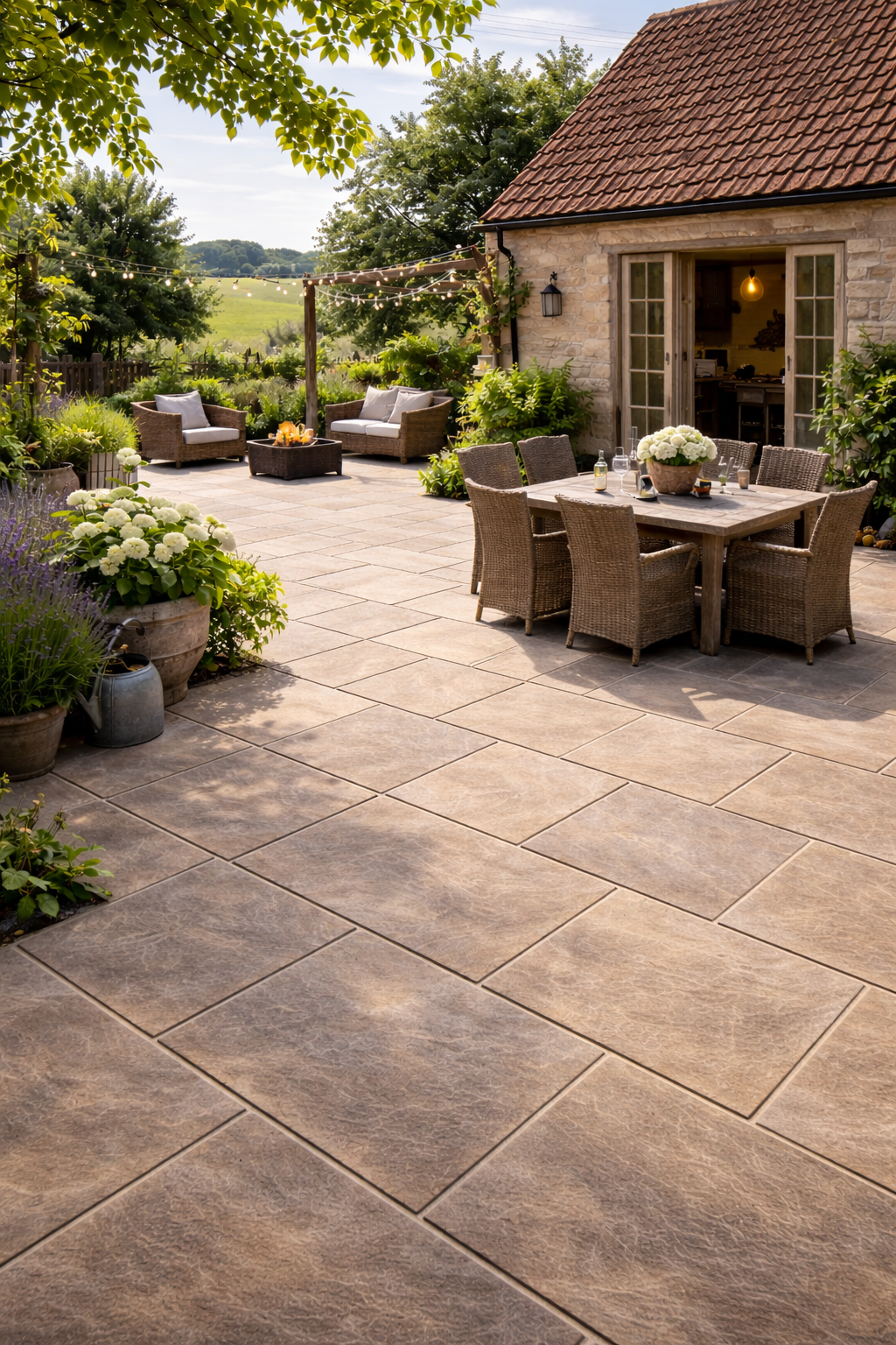 Brown Sandstone Paving 20mm (Elite Autumn Brown)