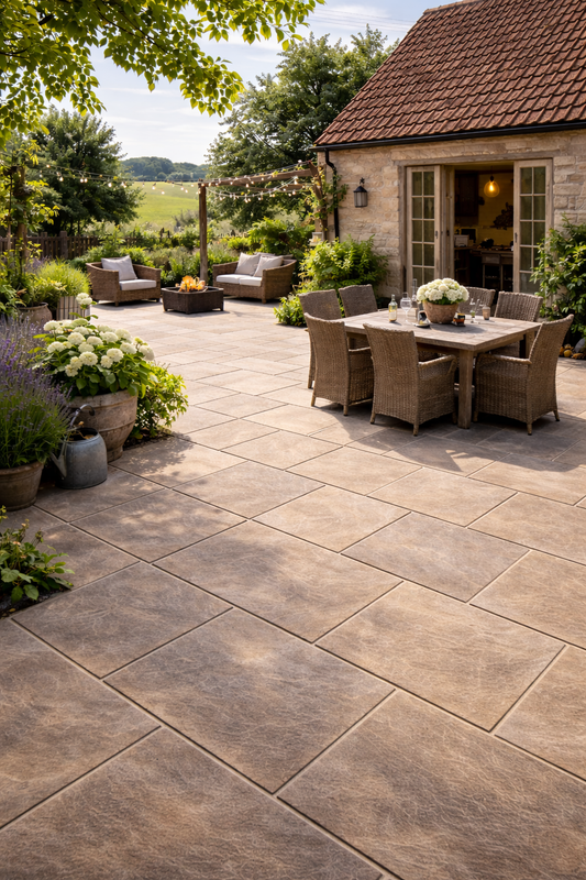 Brown Sandstone Paving 20mm (Elite Autumn Brown)