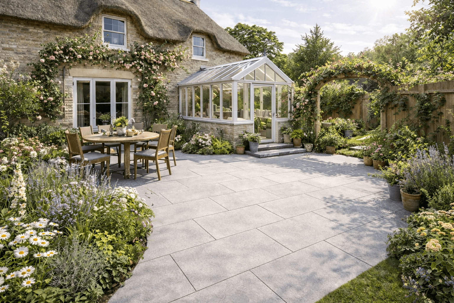 Light Grey Porcelain Paving600x1200x20mm
