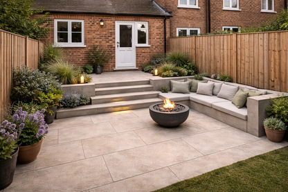 CLEARANCE Grey Porcelain Paving 450x900x20mm (Frame River)