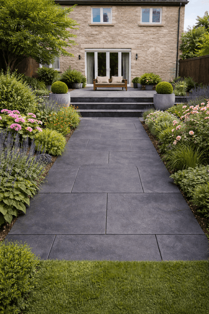 Dark Grey Porcelain Paving 600x900x20mm (Horizon Graphite)