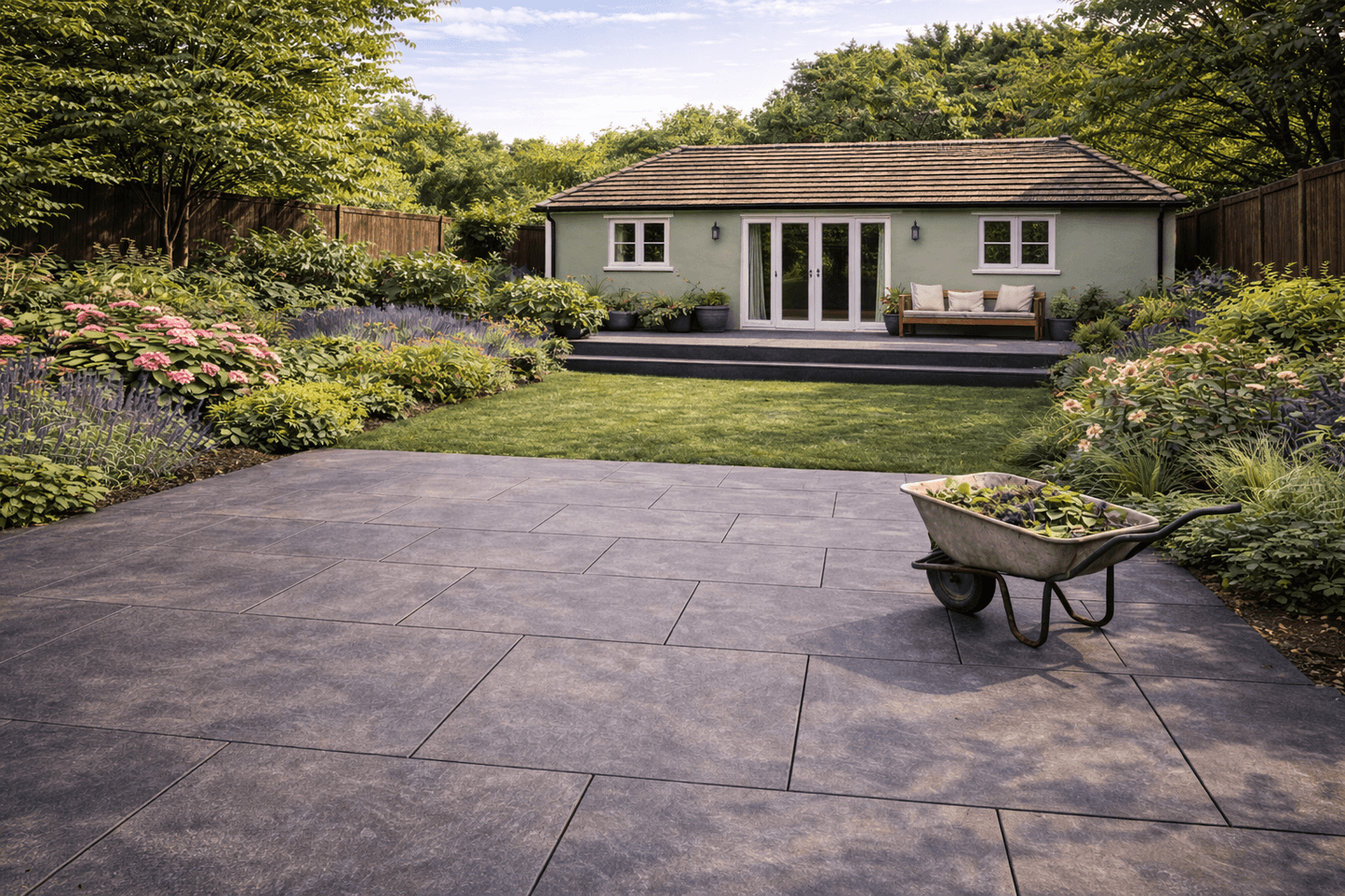 Dark Grey Porcelain Paving 600x900x20mm (Horizon Graphite)