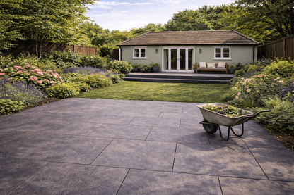 Dark Grey Porcelain Paving 600x900x20mm (Horizon Graphite)