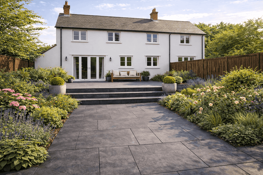 Dark Grey Porcelain Paving 600x900x20mm (Horizon Graphite)