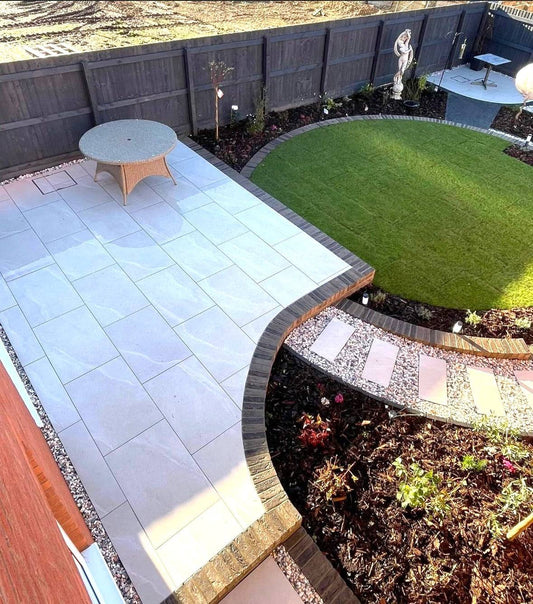 CLEARANCE Light Grey Porcelain Paving 600x600x20mm (Kiara Grey)