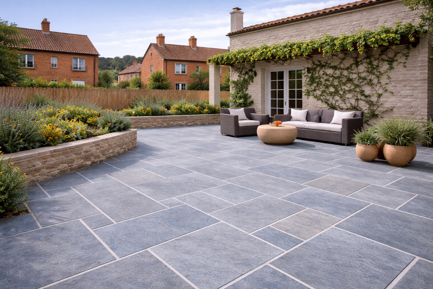 Blue Limestone Paving 20mm (Legacy Blue)