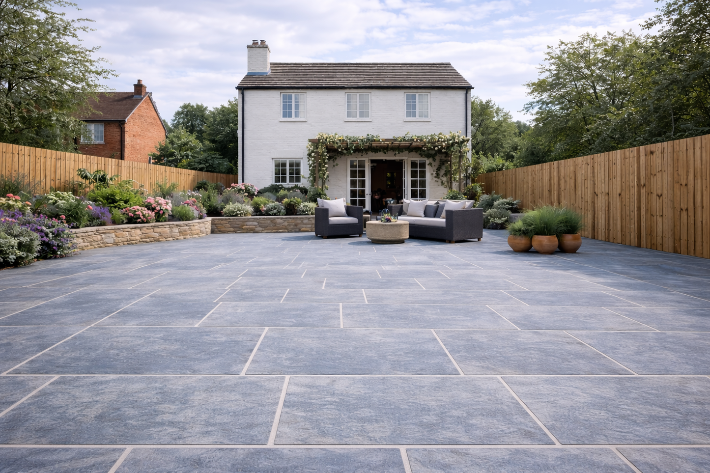 Blue Limestone Paving 20mm (Legacy Blue)
