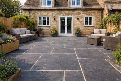 Black Limestone Paving 20mm (Legacy Kadappa Black)