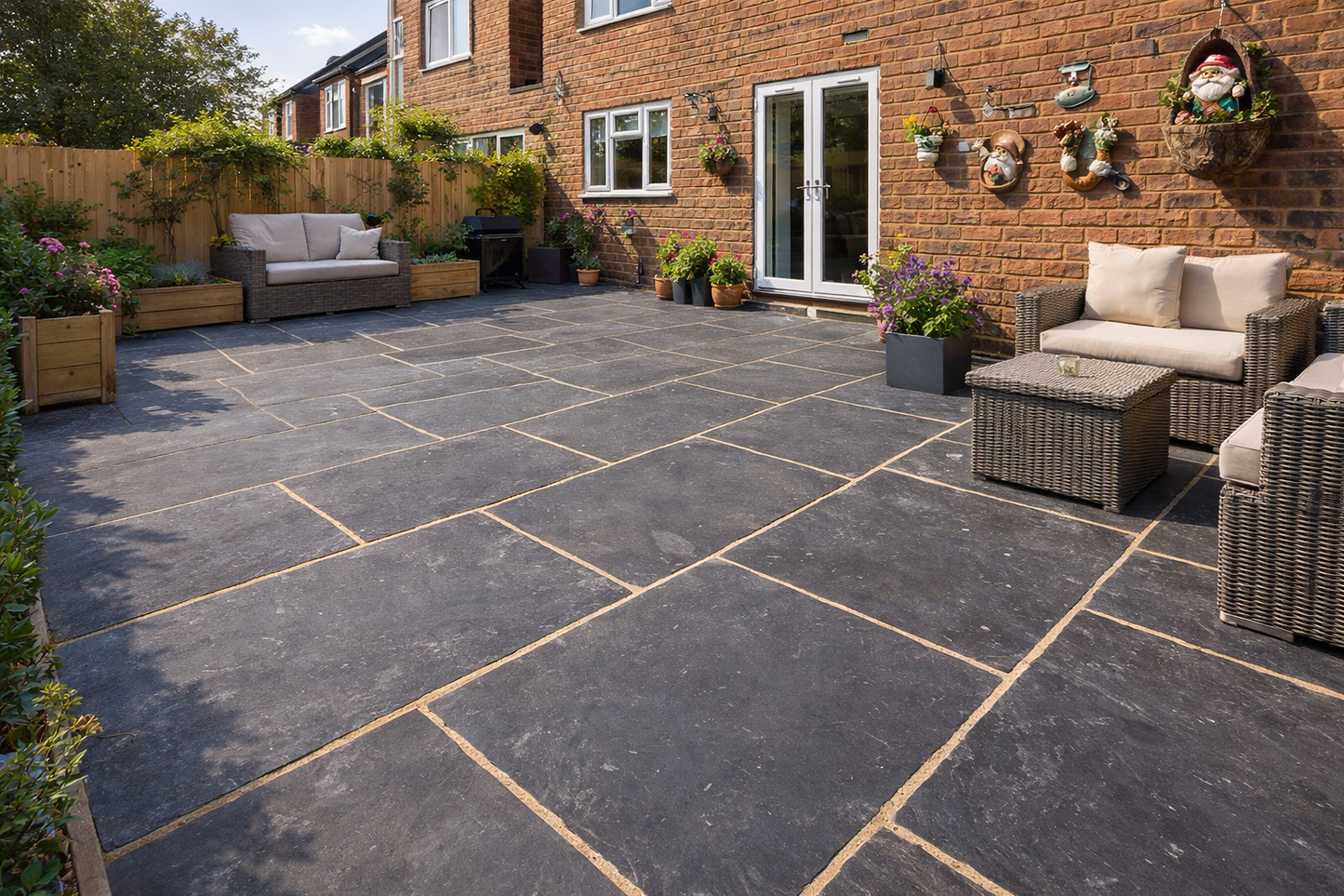 Black Limestone Paving 20mm (Legacy Kadappa Black)