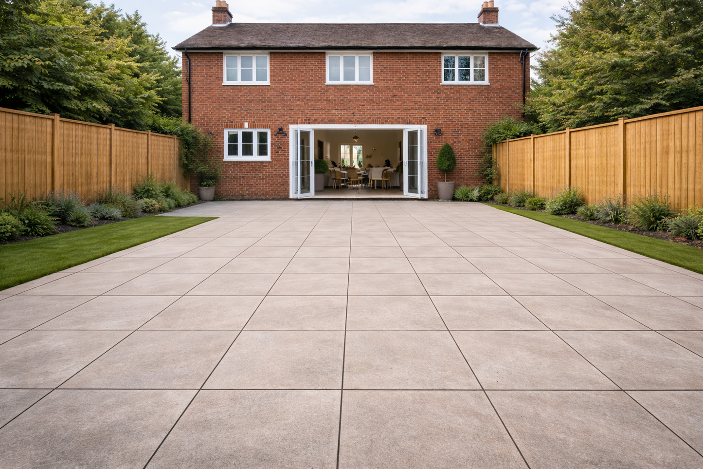 White Porcelain Paving 20mm (Lumen Off-White)