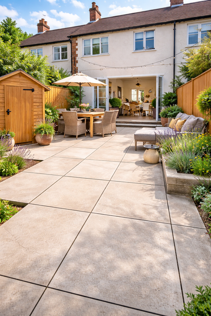 White Porcelain Paving 20mm (Lumen Off-White)