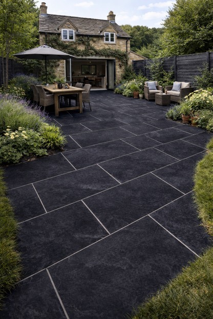 Black Slate Paving 600x900x20mm (Prestige Black)