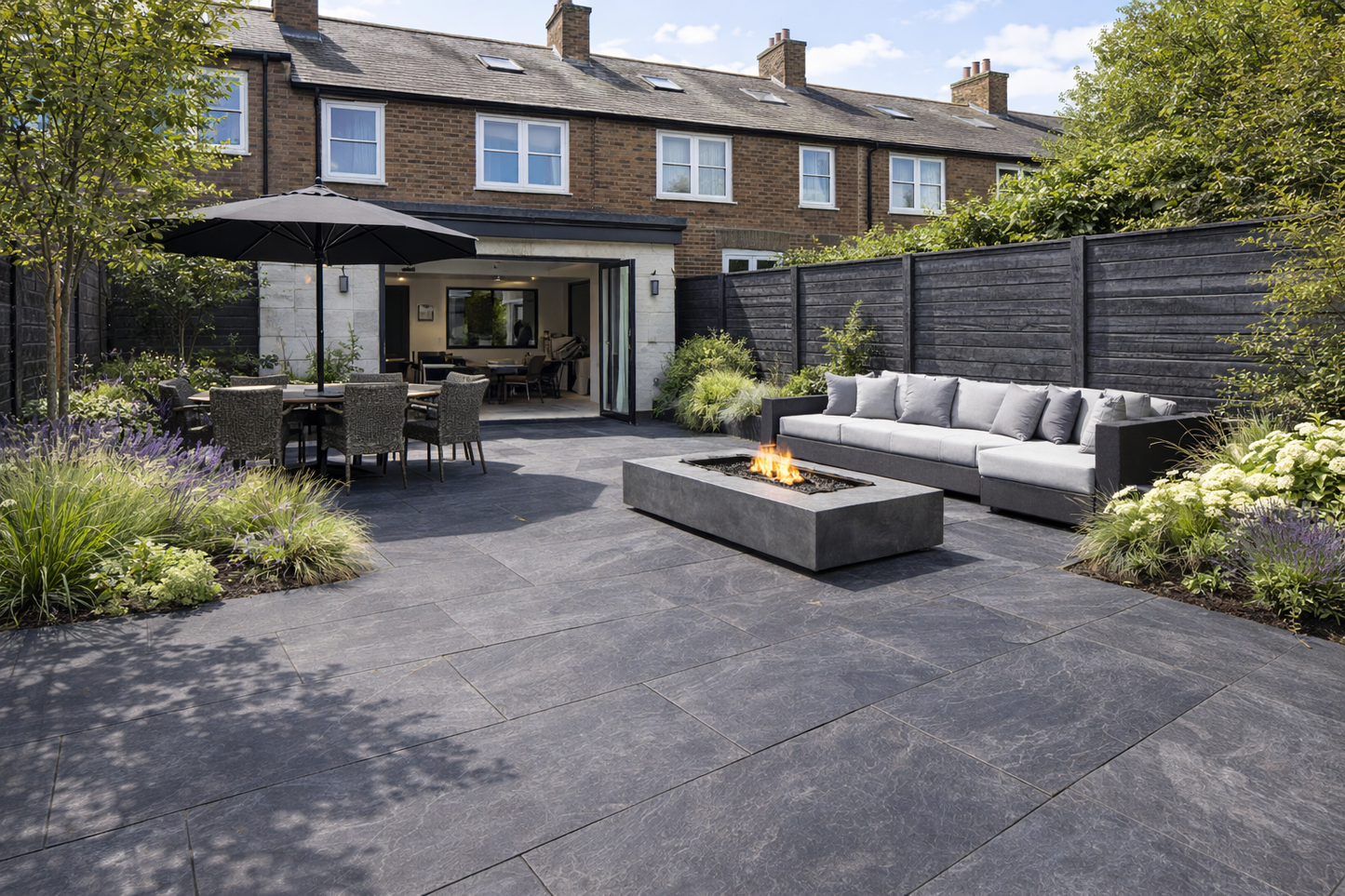 Black Slate Paving 600x900x20mm (Prestige Black)