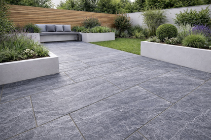 Dark Grey Slate Paving 600x900x20mm (Prestige Silver)