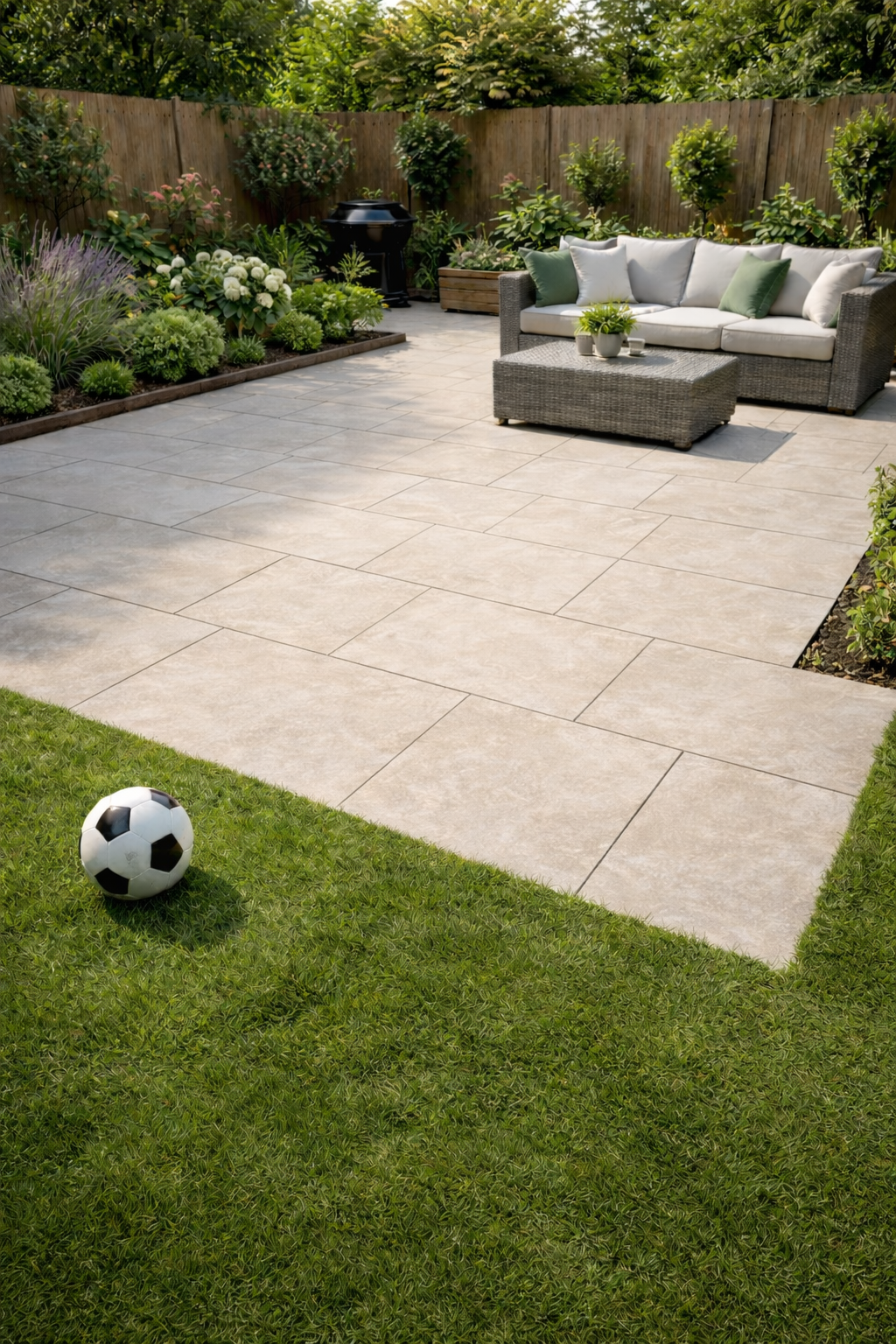 CLEARANCE Beige Porcelain Paving 600x900x20mm (Priorat Bone)