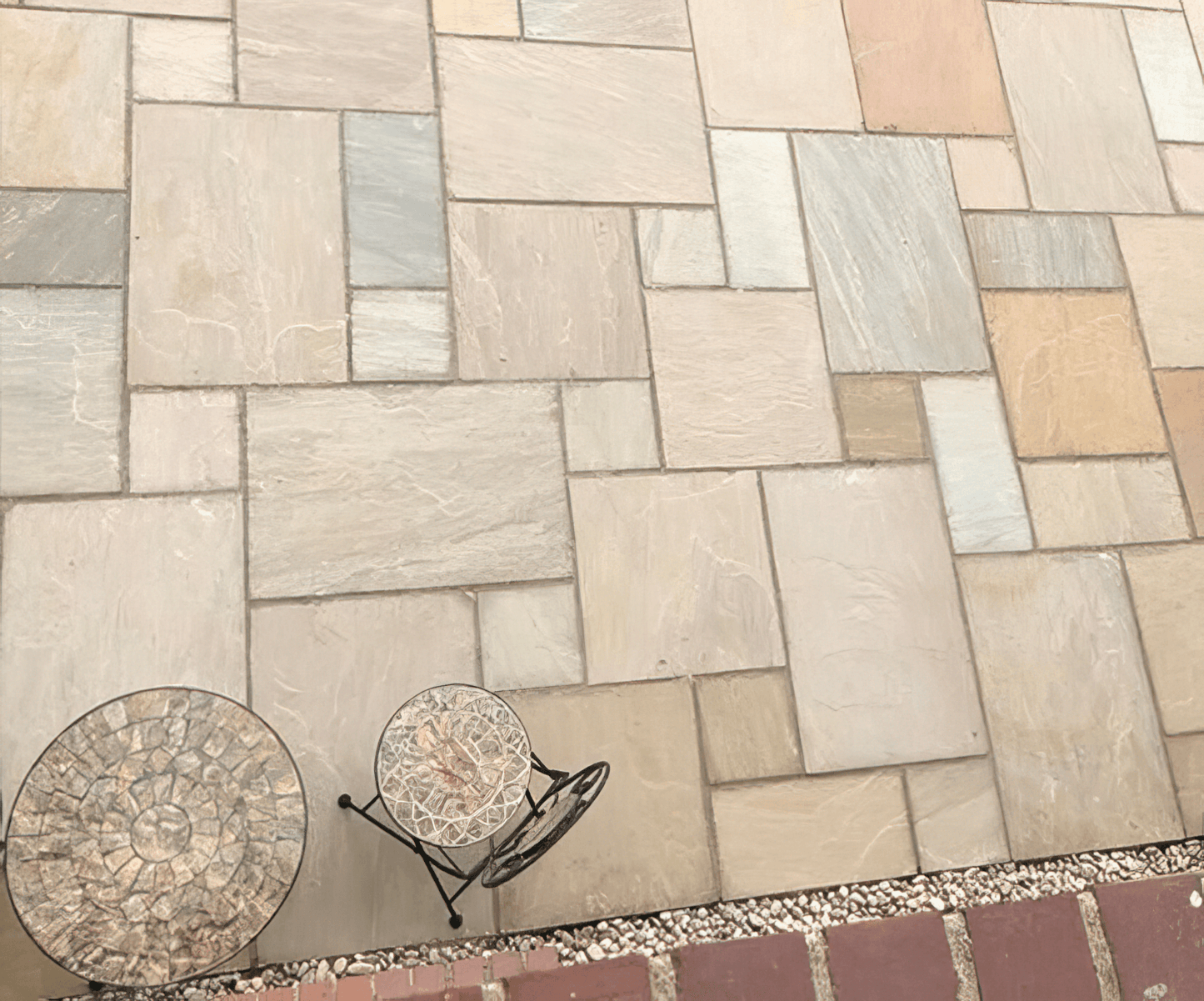 Green Sandstone Paving 22mm (Natural Raj Green)